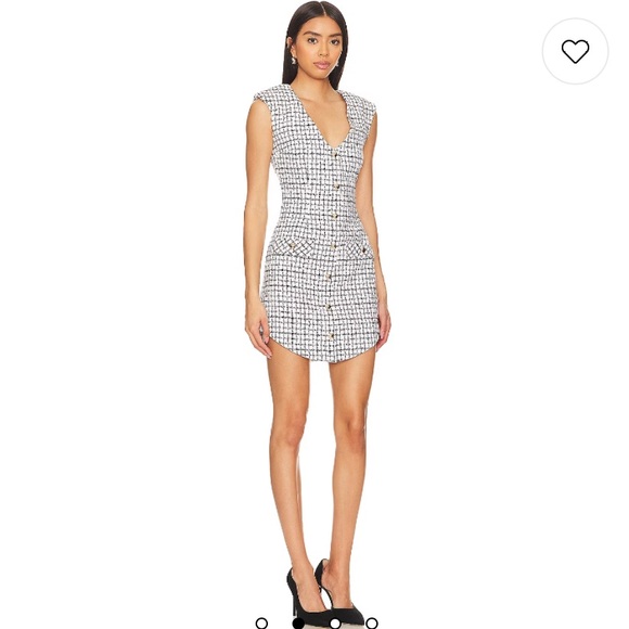 Amanda Uprichard Ivana Dress - White/Black